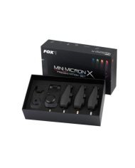 Fox Mini Micron X Bite Alarm 4 Rod Presentation Set