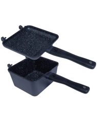 RidgeMonkey Connect Deep Pan & Griddle Granite Edition