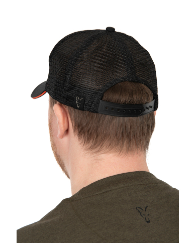 Fox Black & Orange Trucker Cap