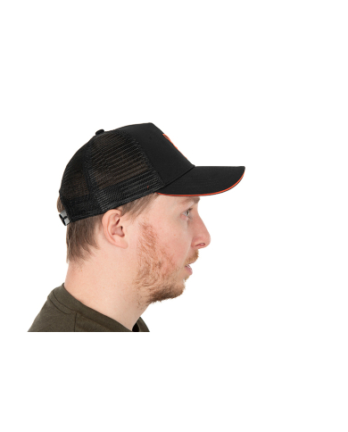 Fox Black & Orange Trucker Cap
