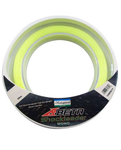 Shakespeare Beta Shock Leader 50m Yellow