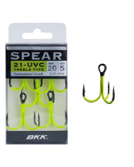 BKK Hooks Spear 21- UVC Treble Hook (Yellow)