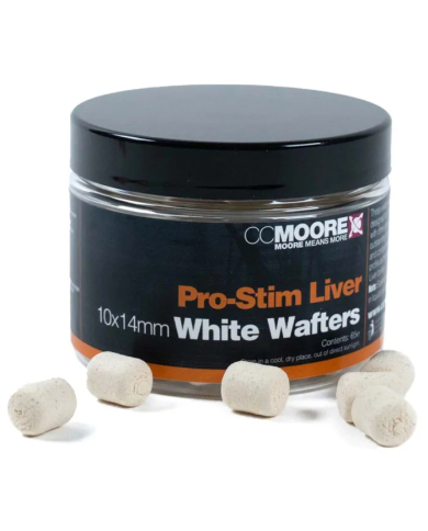 CC Moore Pro-Stim Liver White Dumbell Wafters 10x14mm