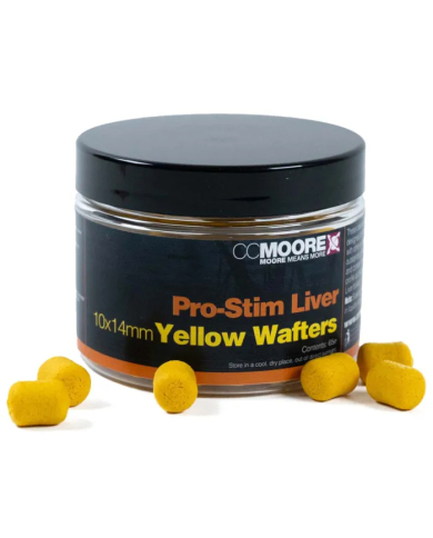 CC Moore Pro-Stim Liver Yellow Dumbell Wafters 10x14mm