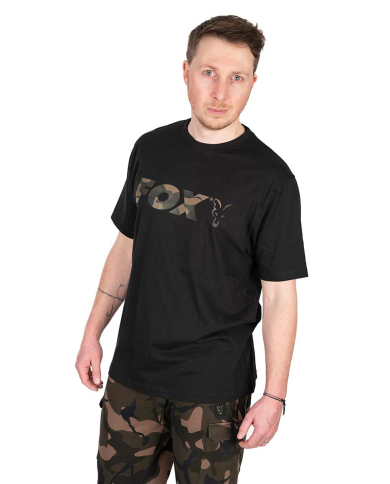 Fox Camo Logo Black T-Shirt