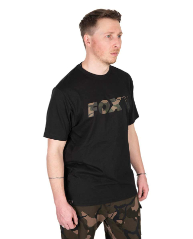 Fox Camo Logo Black T-Shirt