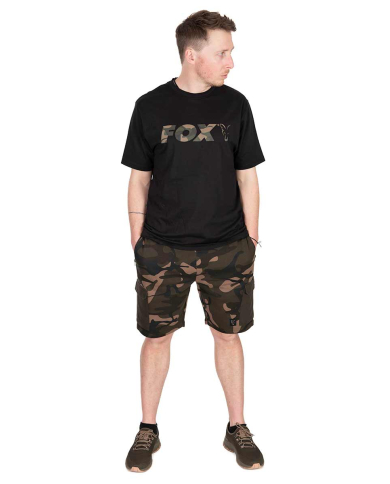 Fox Camo Logo Black T-Shirt