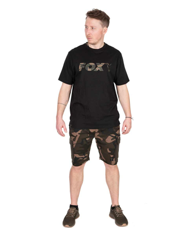 Fox Camo Logo Black T-Shirt