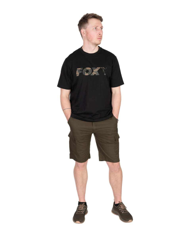 Fox Camo Logo Black T-Shirt