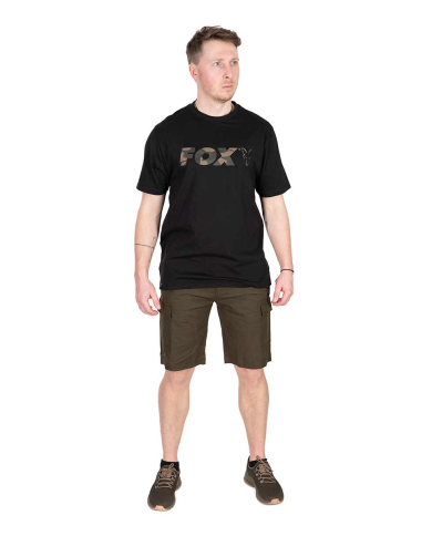 Fox Camo Logo Black T-Shirt
