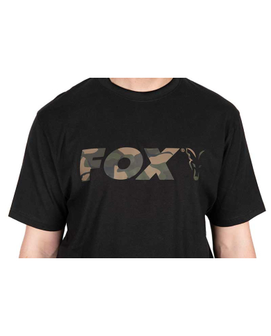 Fox Camo Logo Black T-Shirt