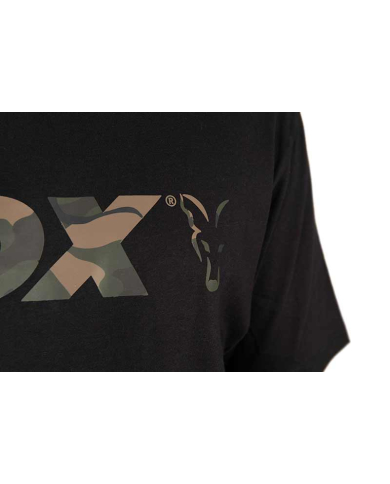 Fox Camo Logo Black T-Shirt