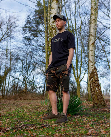 Fox Camo Logo Black T-Shirt