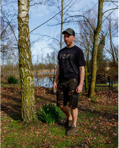 Fox Camo Logo Black T-Shirt