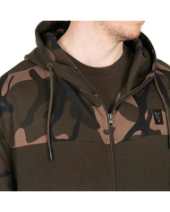Fox Lightweight Khaki & Camo Split Zip Hoodie