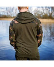 Fox Lightweight Khaki & Camo Split Zip Hoodie