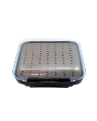 Dennett Clear Double Fly Box Tri Cut Foam (182 Flies)