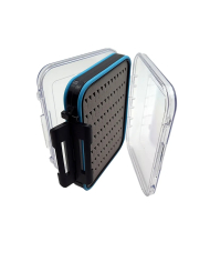 Dennett Clear Double Fly Box Tri Cut Foam (182 Flies)