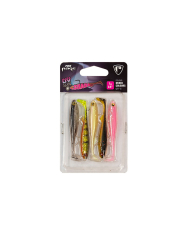 Fox Rage Ultra UV Slick Shad Softbaits Mixed Colours 9cm 3.5"