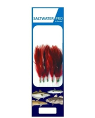 Dennett Saltwater Pro 6 Hook Red Feather Rig 1/0