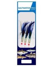 Dennett 3 Hook Std Hokkai Blue Feather 4/0