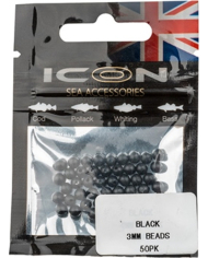 Leeda Icon Black Beads 5mm