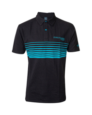 Drennan Black Aqua Polo Shirt